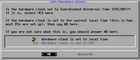 Set hardware clock
